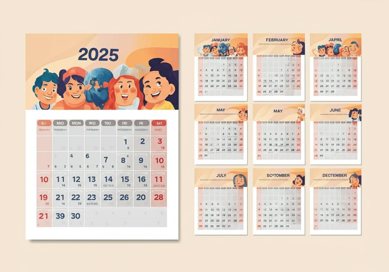 2025 Calendar Printable With Holiday Tips